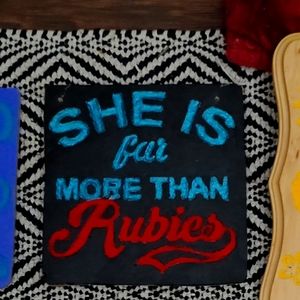 Hand made engraved decor